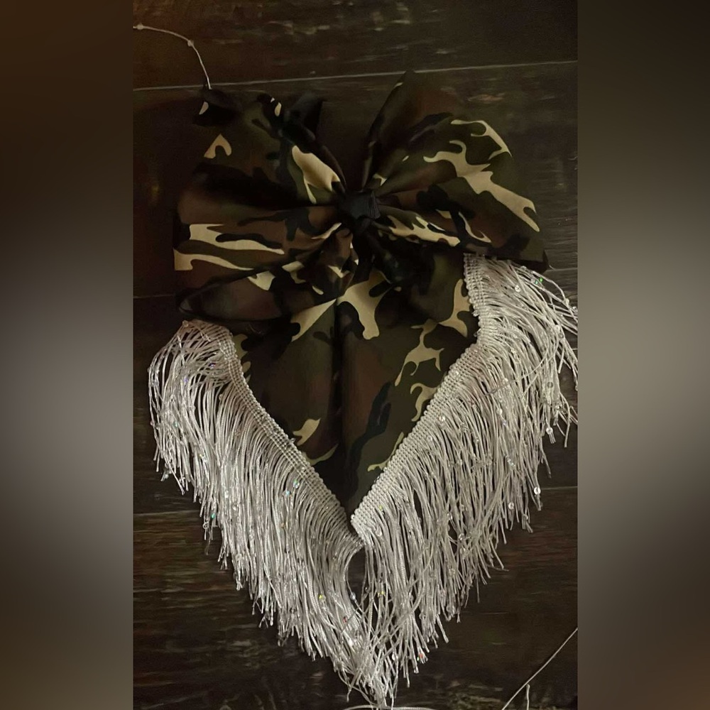 Camouflage Fringe Scarf